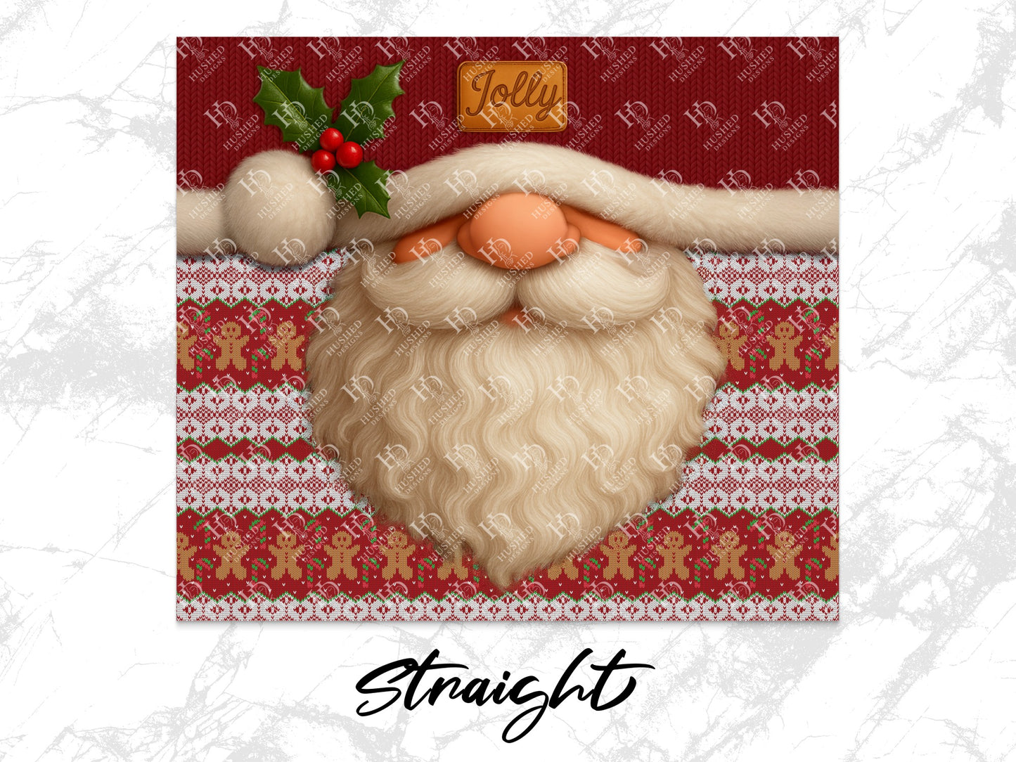 Festive Santa Claus Wall Art, Christmas Decor, Holiday Print, Warm Seasonal Home Decoration, Jolly Santa Illustration