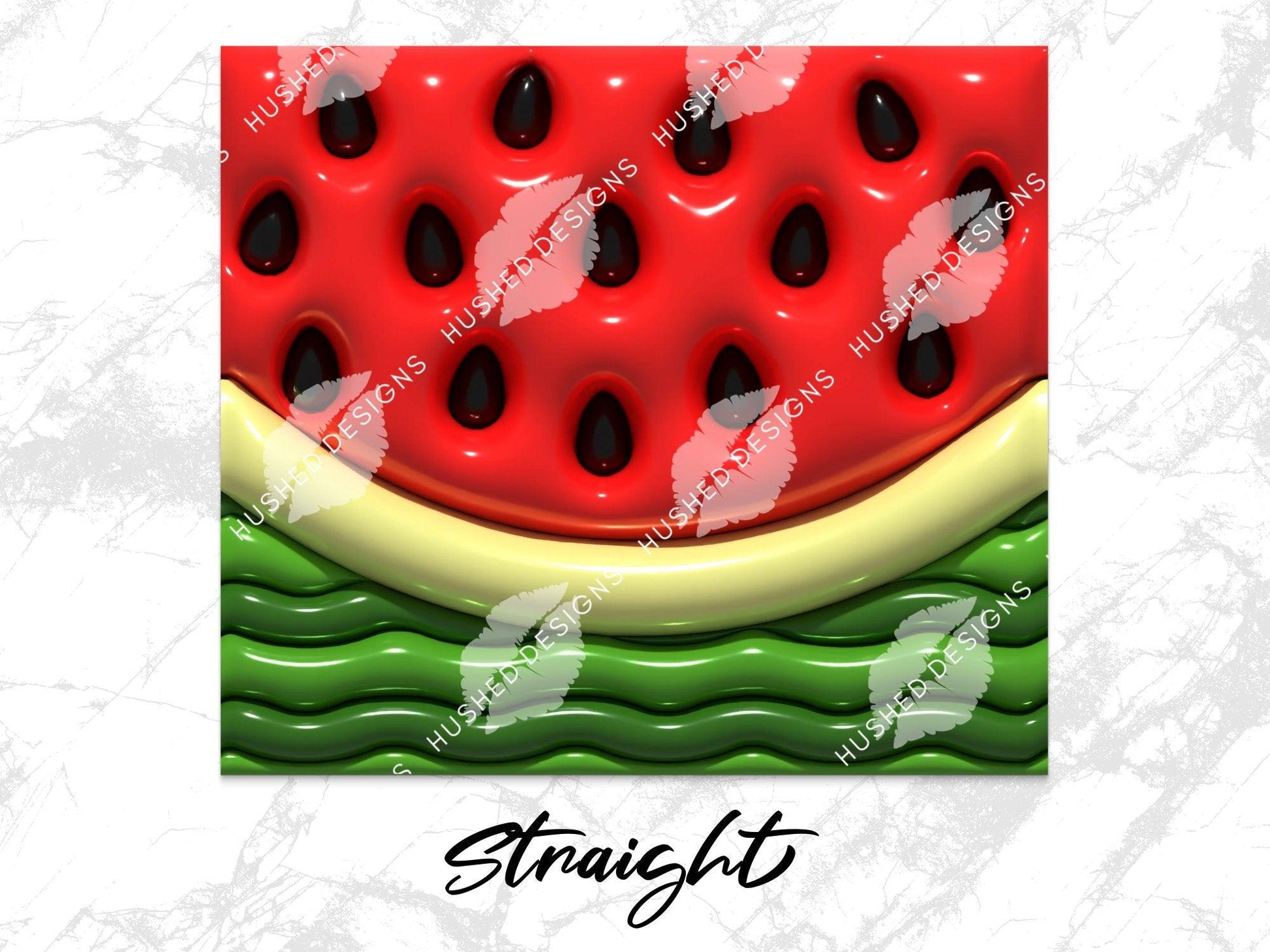 Watermelon 3D Puff - Hushed Designs