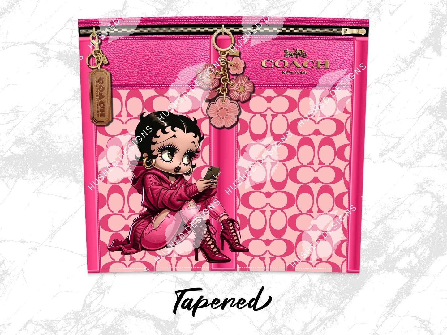 NY Coach Pink Monogram with Betty Boop Plain - Hushed Designs