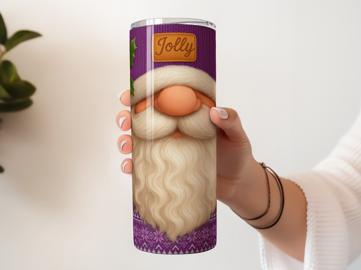 Christmas Santa Tumbler, Insulated Coffee Mug, Holiday Themed Travel Cup, Festive Drinkware, Unique Gift for Christmas