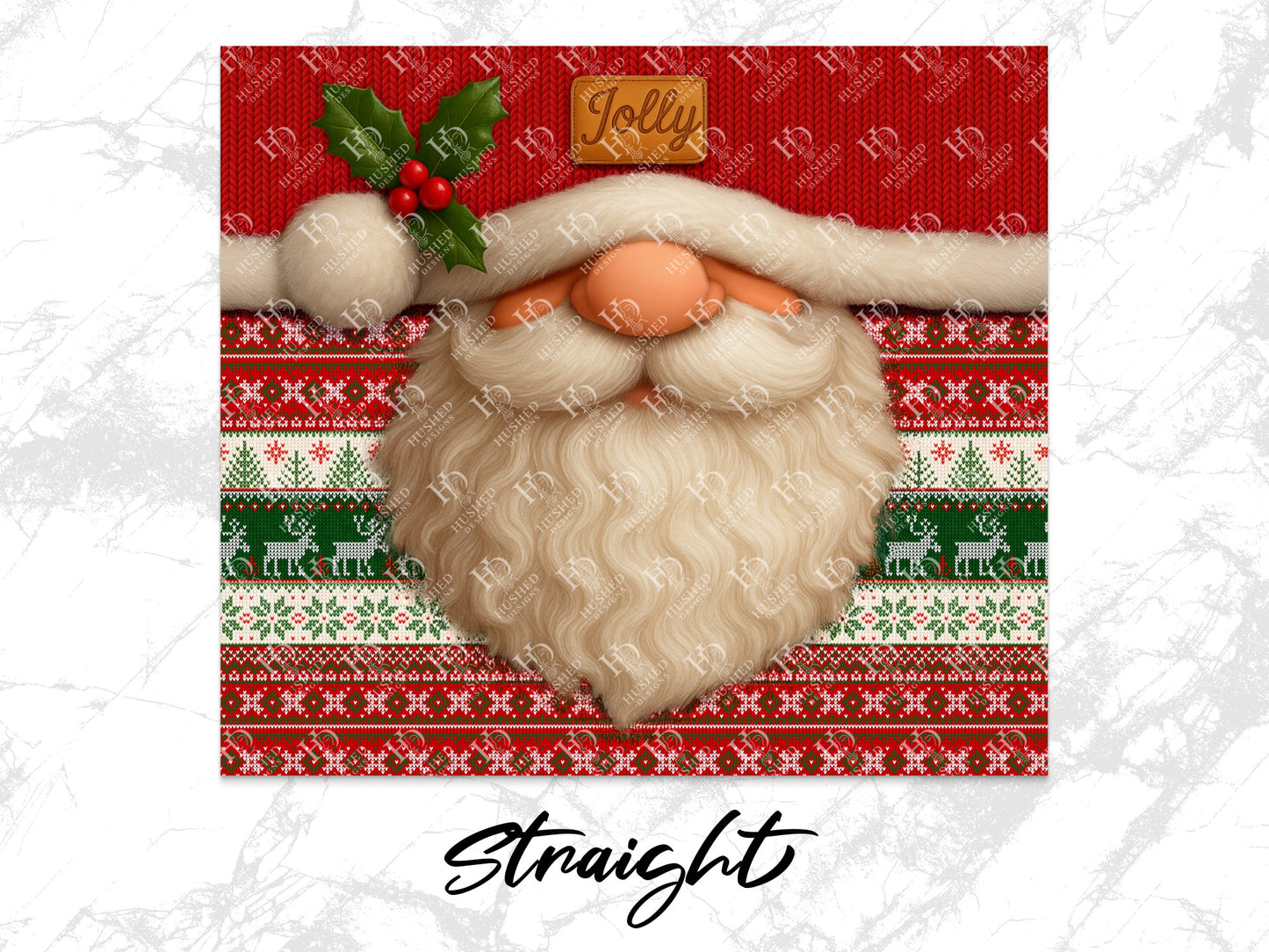 Christmas Santa Claus Face Mask, Holiday Reusable Fabric Mask, Festive Washable Face Covering, Adult Unisex Size, Red Green Pattern