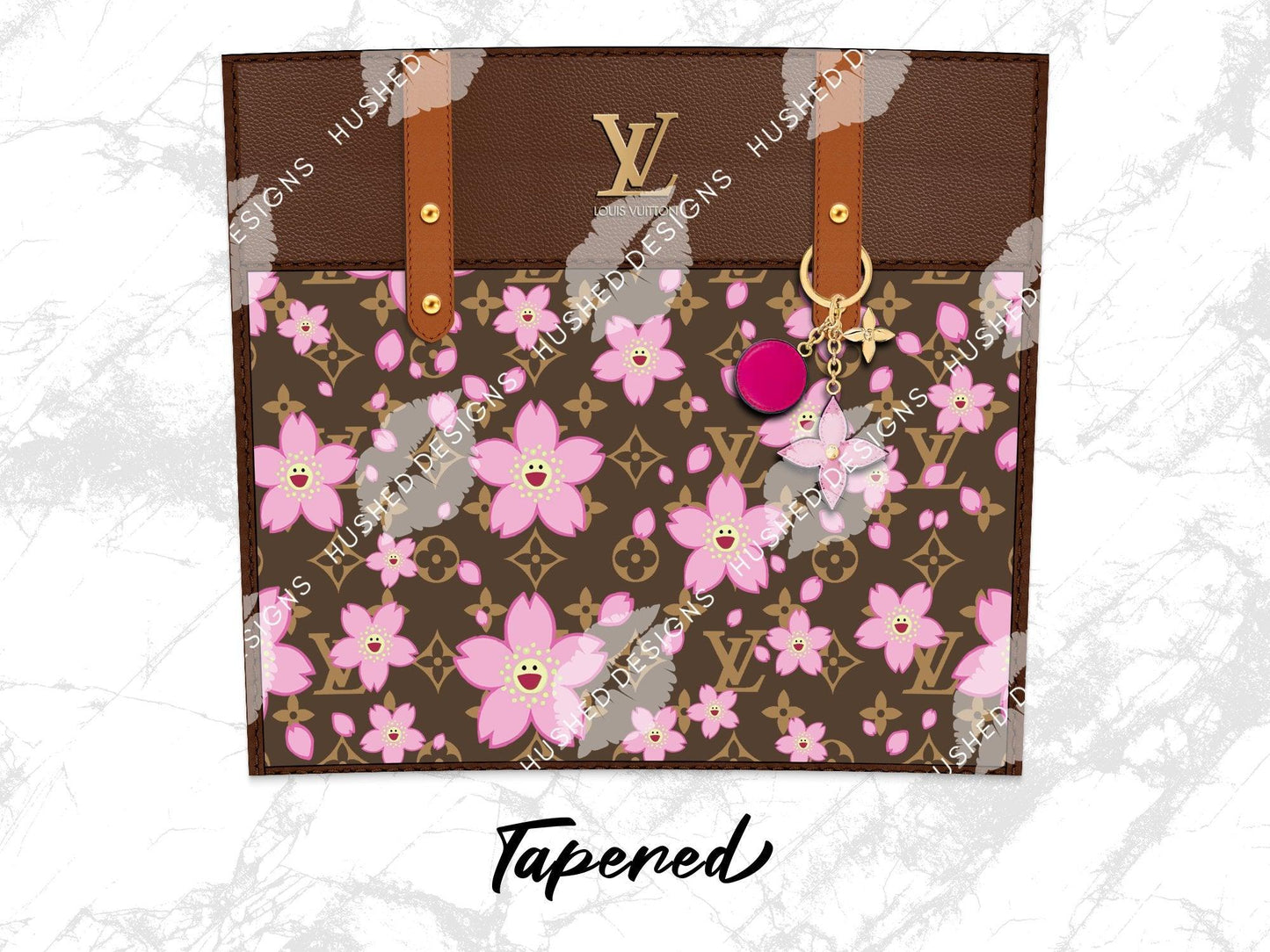LV Brown Cherry Blossom Plain - Hushed Designs