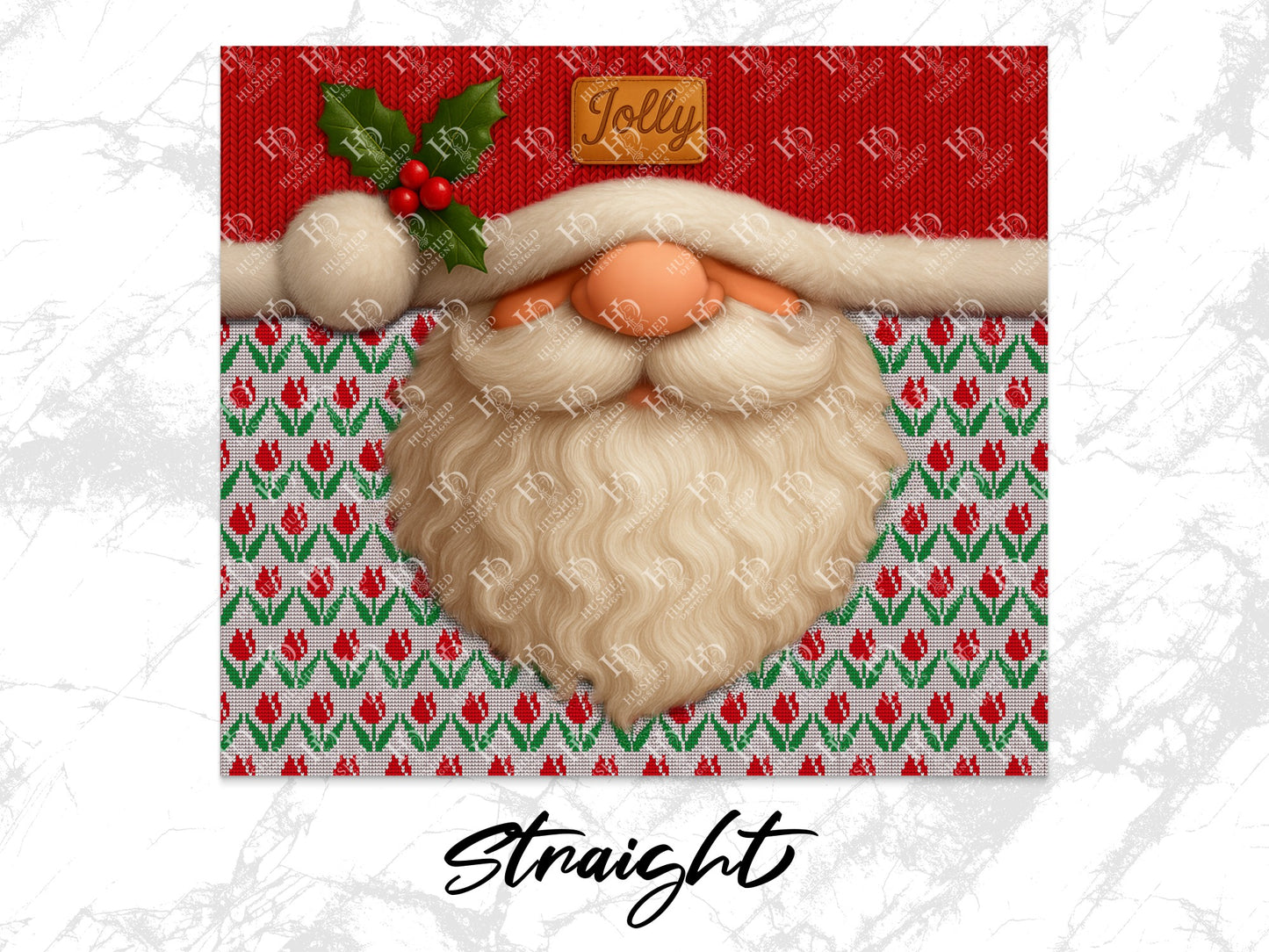 Christmas Santa Claus Digital Artwork, Festive Holiday Background, Unique Xmas Wallpaper Download