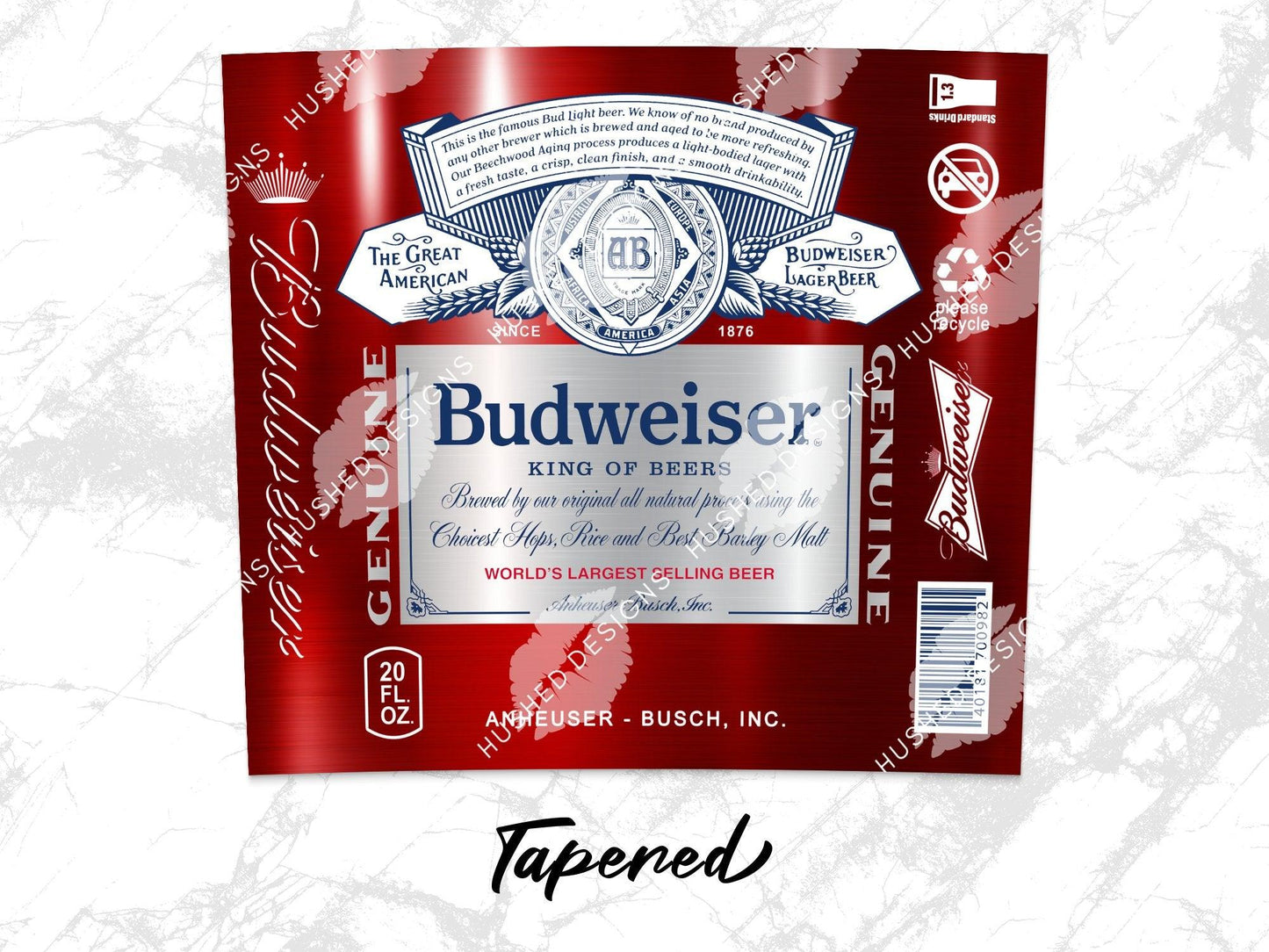 Budweiser Beer Can - Hushed Designs