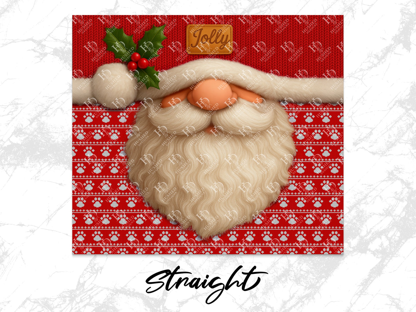 Santa Claus Beard Christmas Wall Art, Festive Red Holiday Decor, Unique Santa Print, Jolly Seasonal Decoration