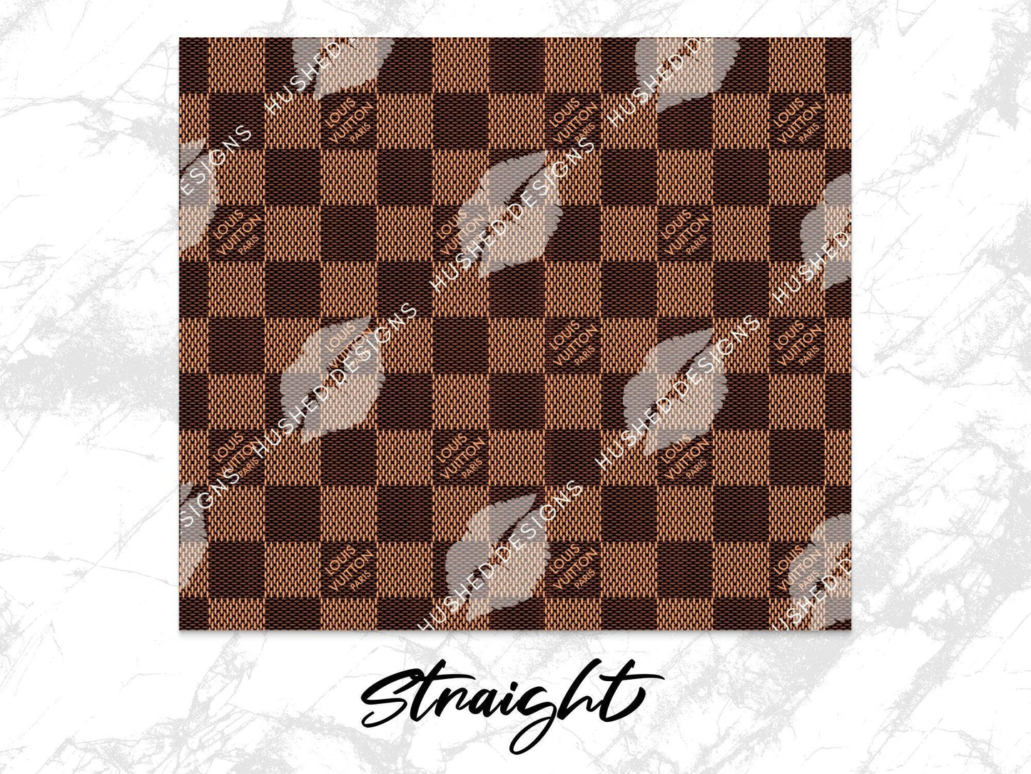 LV Brown Checkered - Hushed Designs