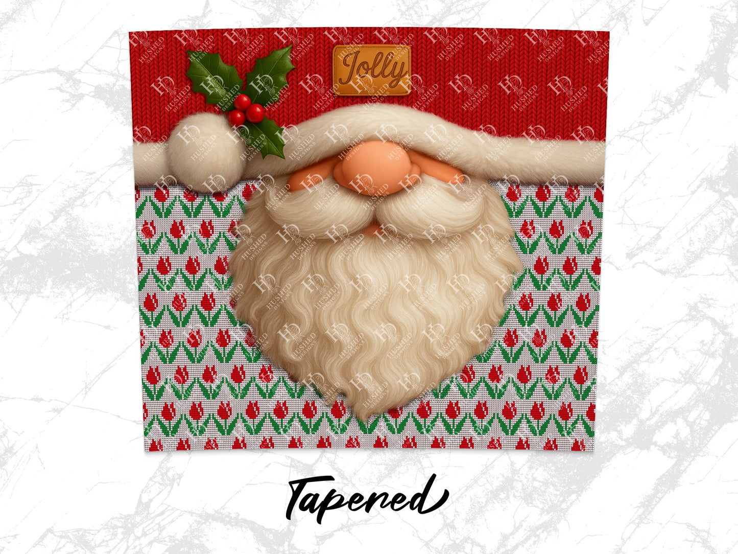 Christmas Santa Beard Design Festive Holiday Gift Wrap Paper Roll Unique Santa Claus Pattern