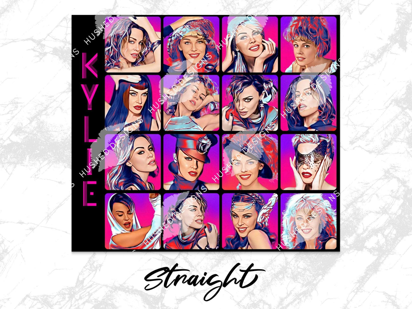 Kylie Minogue Pop Art Collage - Hushed Designs