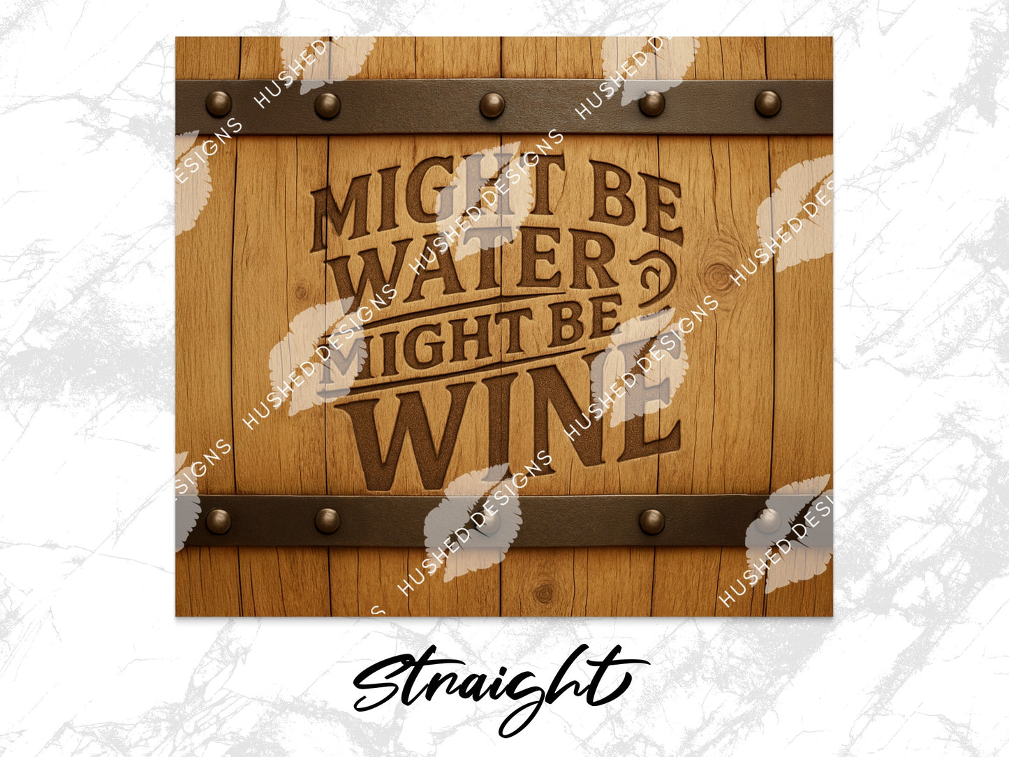 Rustic Wooden Sign Wall Decor, 'Might Be Water Might Be Gin' Quote, Funny Kitchen Art