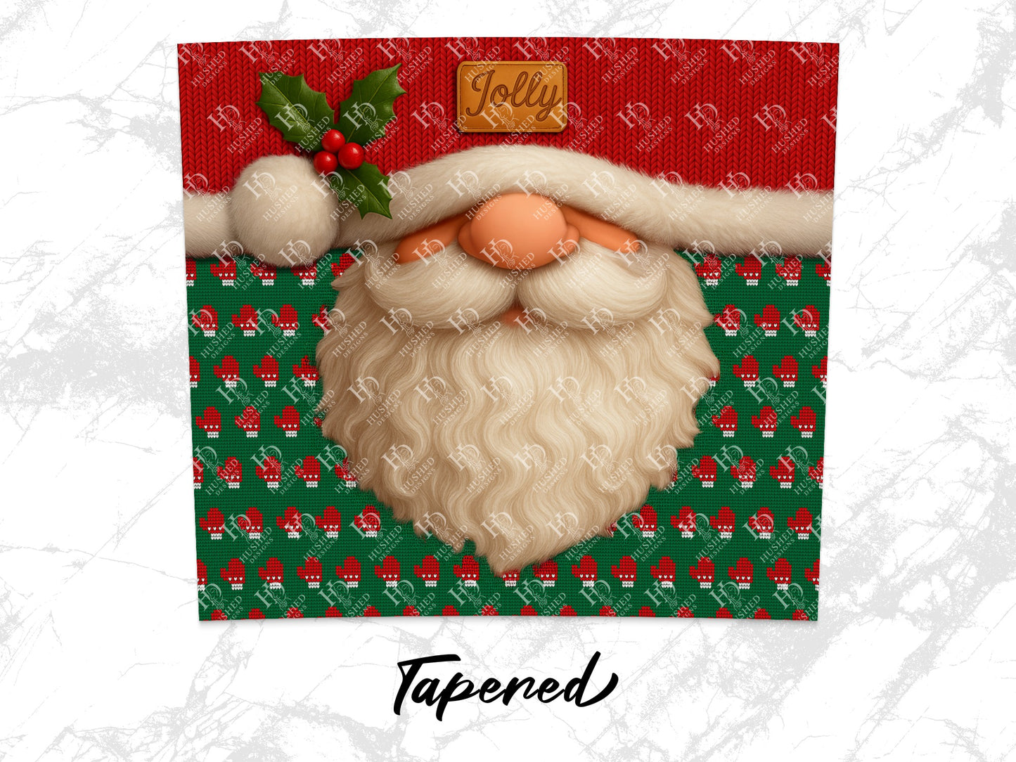 Festive Christmas Santa Claus Face Fabric Print, Jolly Holiday Decorative Material, Red and Green Seasonal Craft Supply