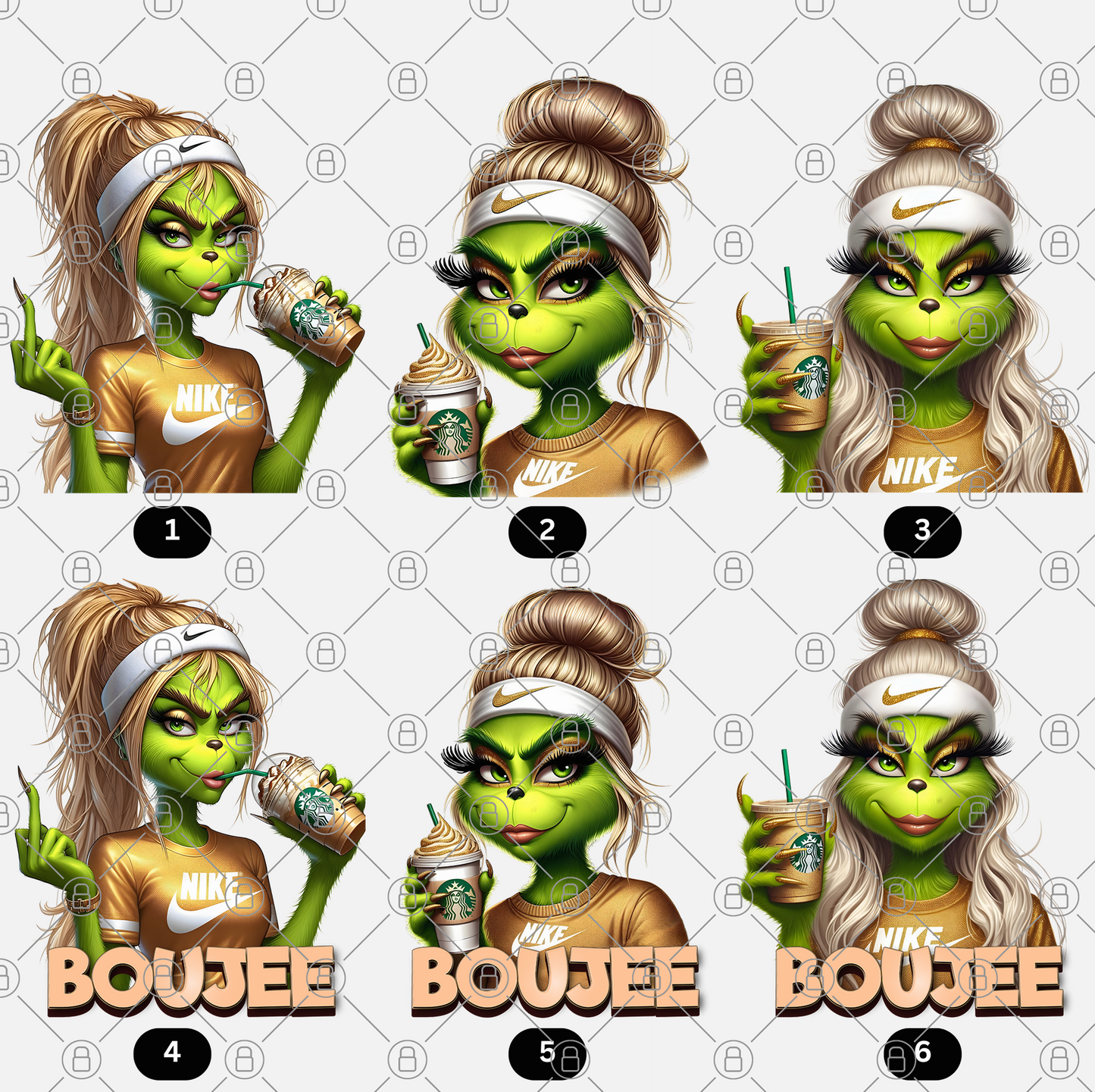 Boujee Girl 28 x Transparent PNG Files