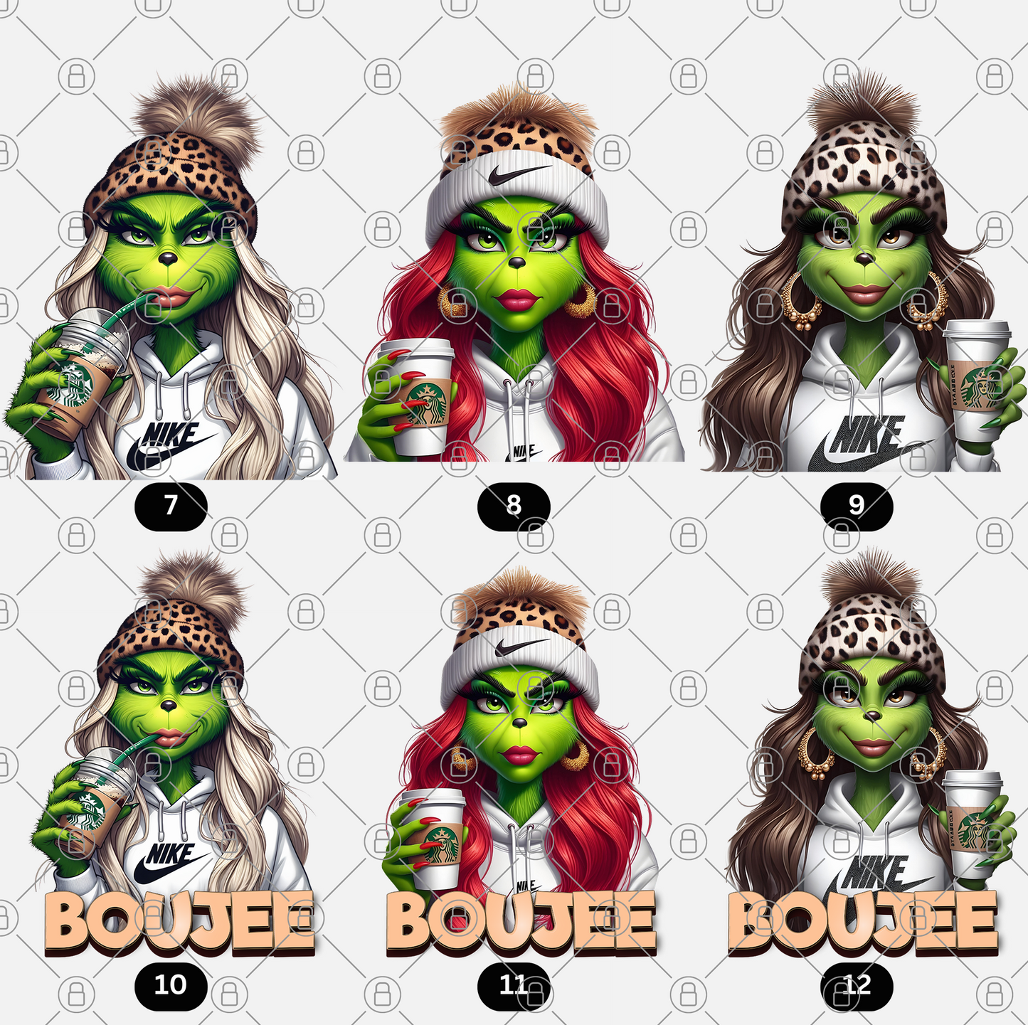 Boujee Girl 28 x Transparent PNG Files