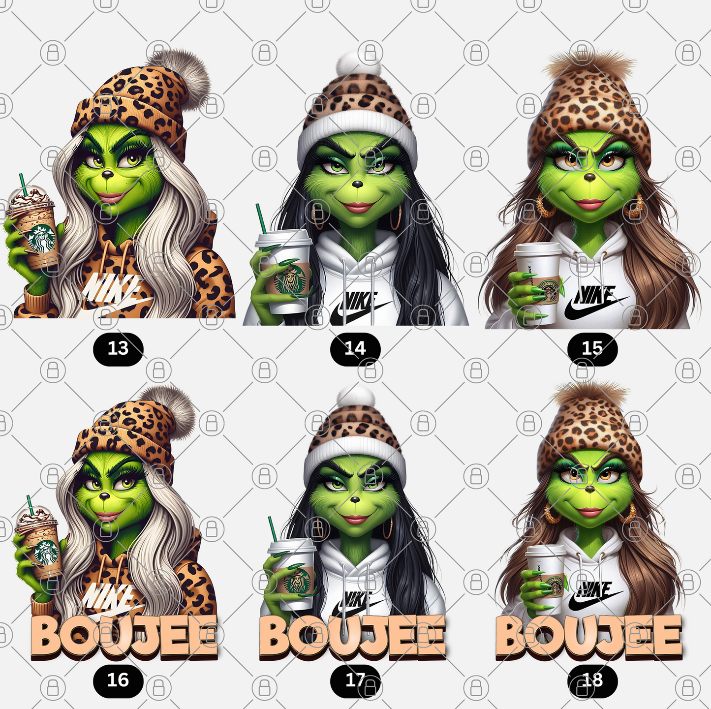 Boujee Girl 28 x Transparent PNG Files