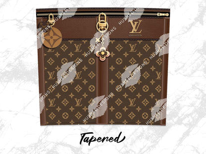 LV Brown Monogram Fabric Texture - Hushed Designs