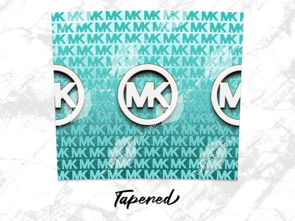 Michael Kors Turquoise Monogram - Hushed Designs