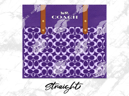 NY Coach Purple Monogram Plain - Hushed Designs