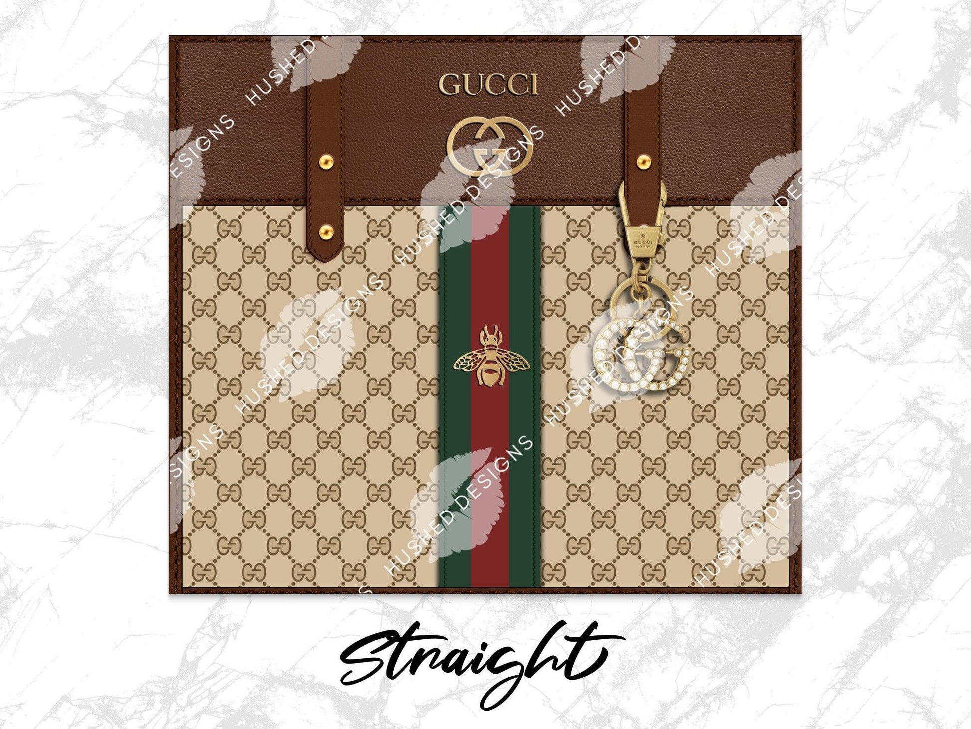 Gucci Brown Monogram Plain - Hushed Designs