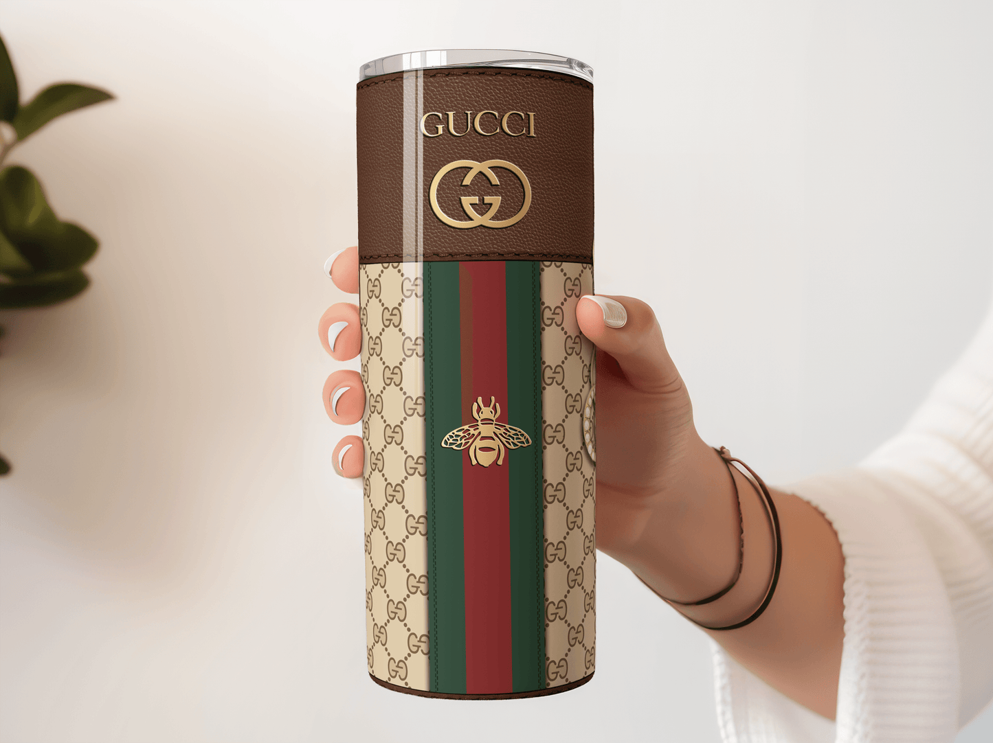 Gucci Brown Monogram Plain - Hushed Designs