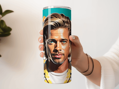 Brad Pitt Pop Art - Hushed Designs