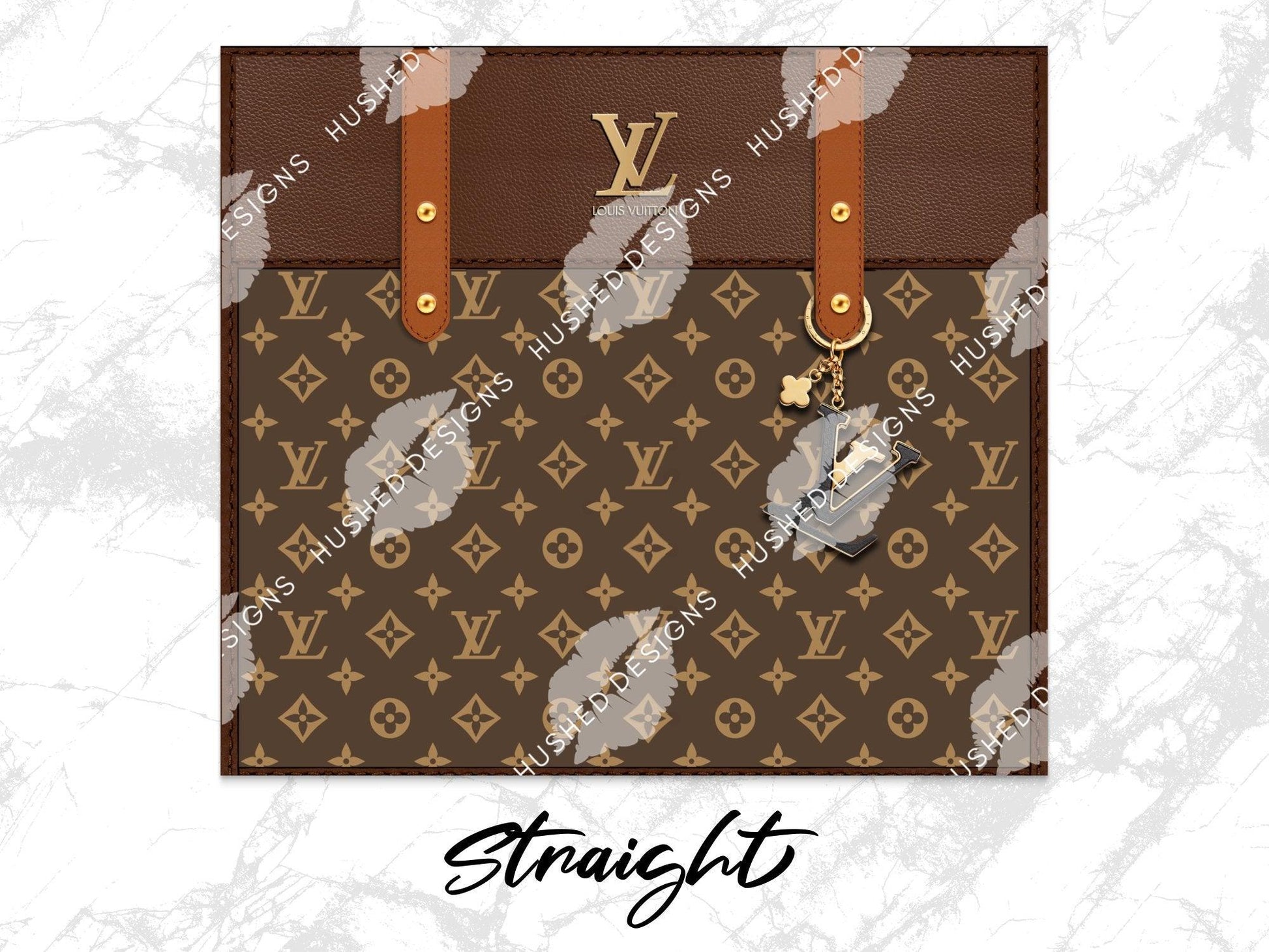 LV Brown Monogram Plain - Hushed Designs