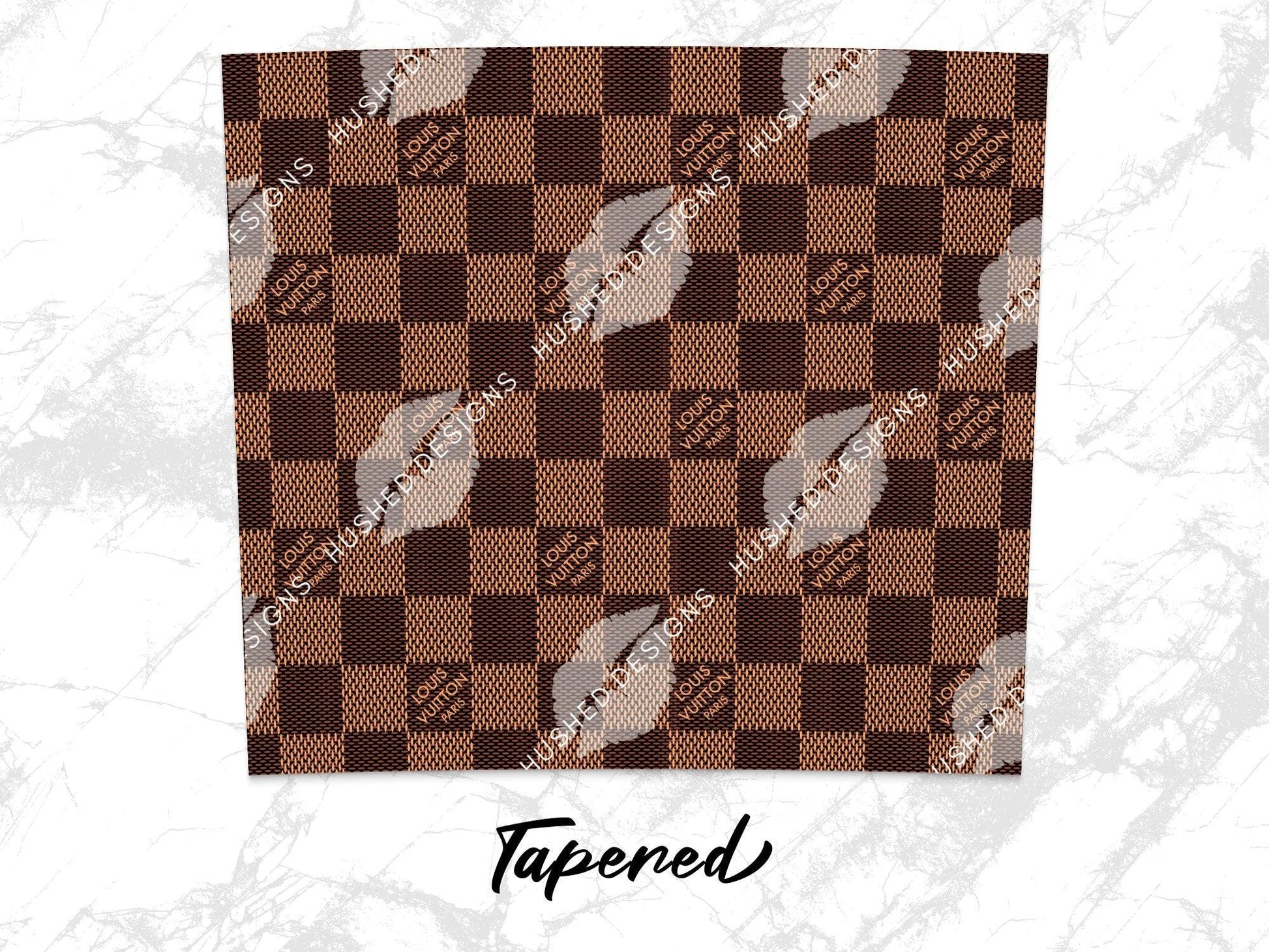 LV Brown Checkered - Hushed Designs