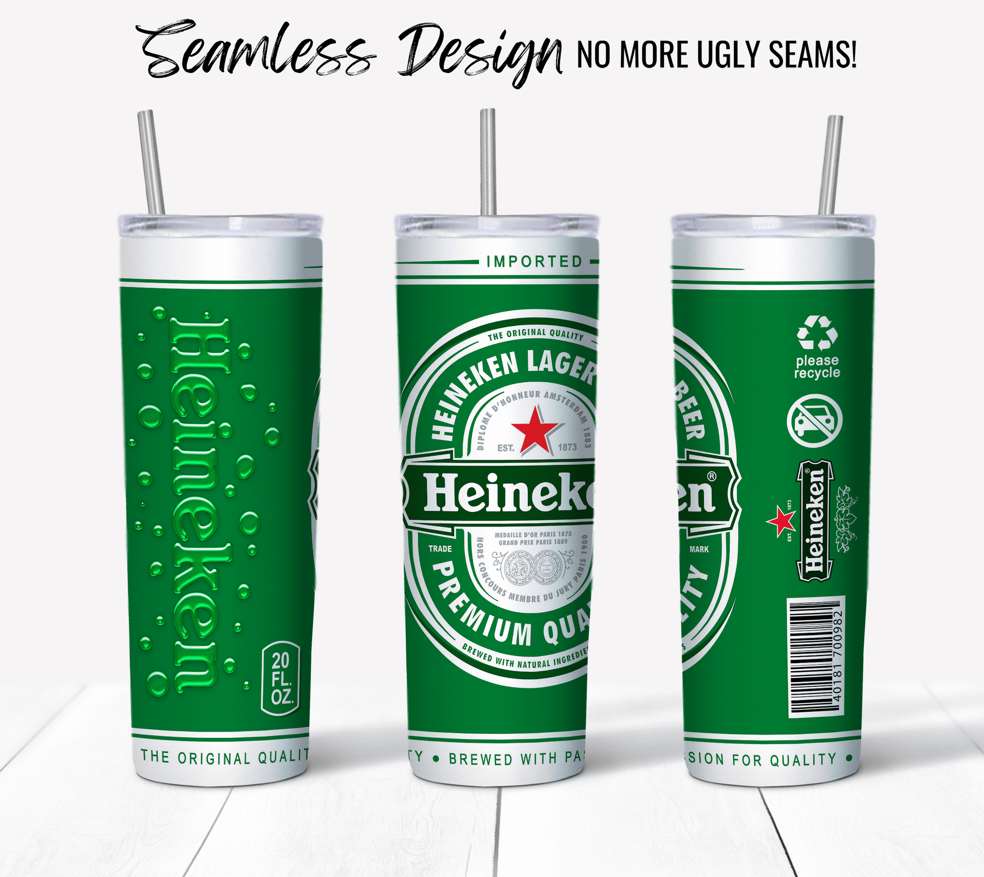 Heineken Beer Can - Hushed Designs