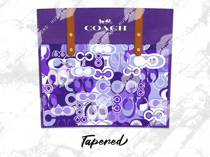 NY Coach Purple Monogram Plain - Hushed Designs