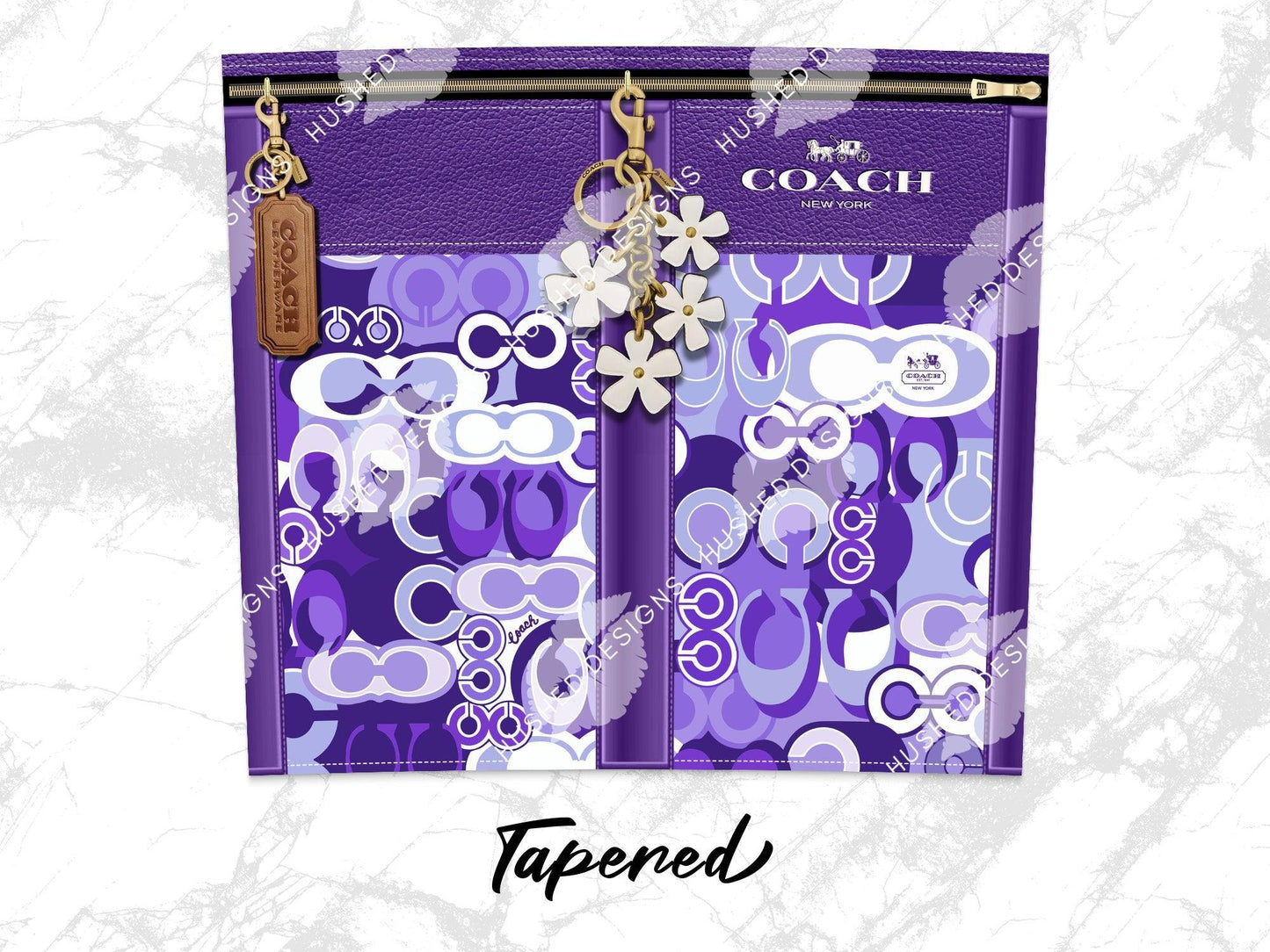 NY Coach Purple Monogram Plain - Hushed Designs