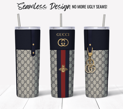 Gucci Navy Blue Monogram Plain - Hushed Designs