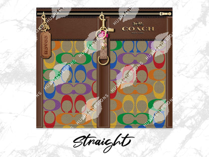 NY Coach Rainbow Pride Monogram Fabric Texture - Hushed Designs