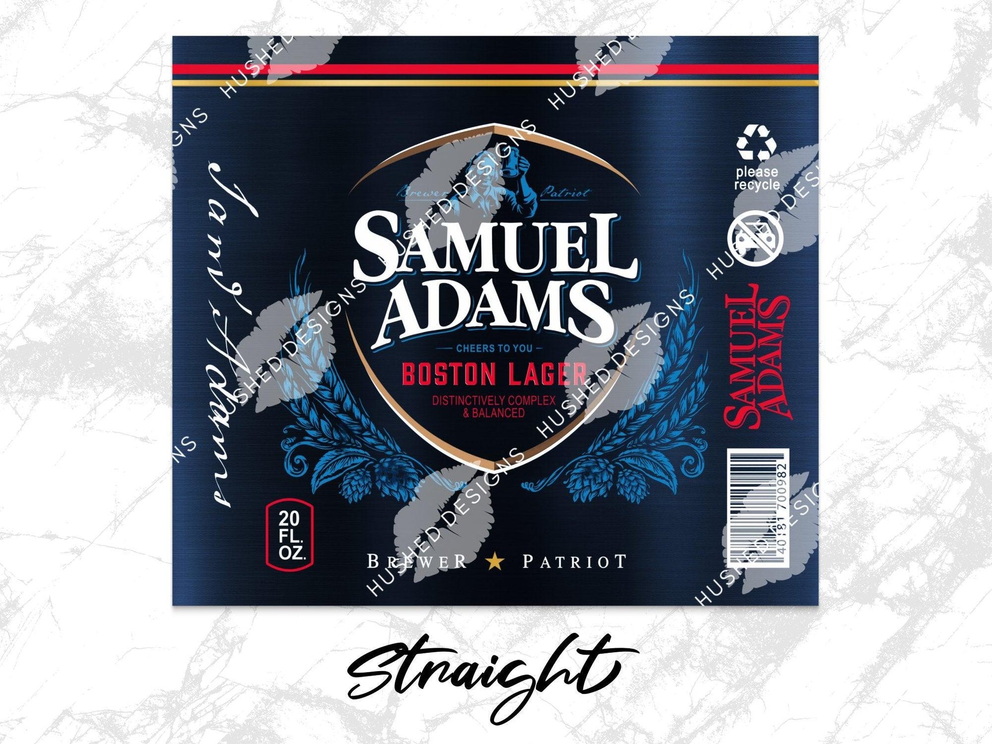 Samuel Adams Beer Can - Hushed Designs