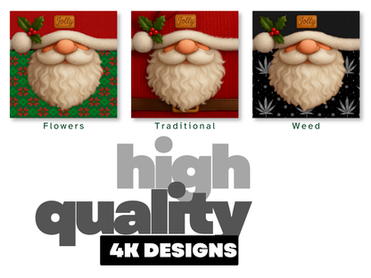 Jolly Gnome Santa Character High Quality 4K DESIGNS product type