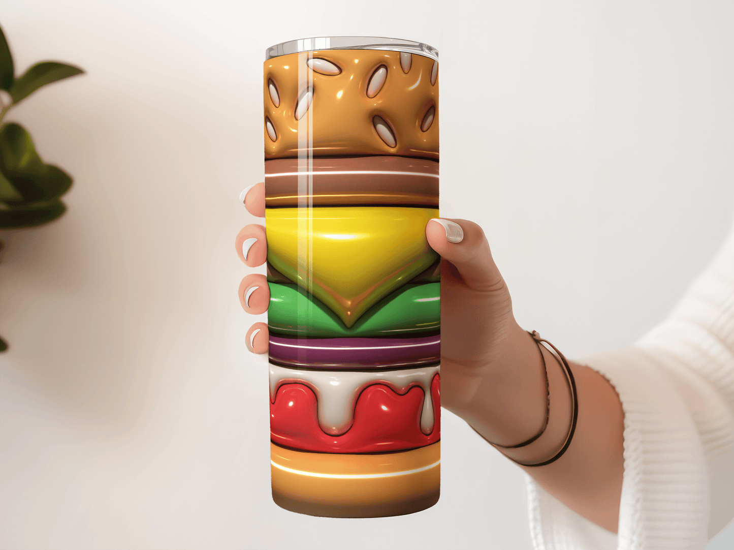 Hamburger 3D Puff - Hushed Designs