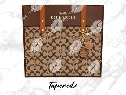 NY Coach Brown Monogram Fabric Texture - Hushed Designs