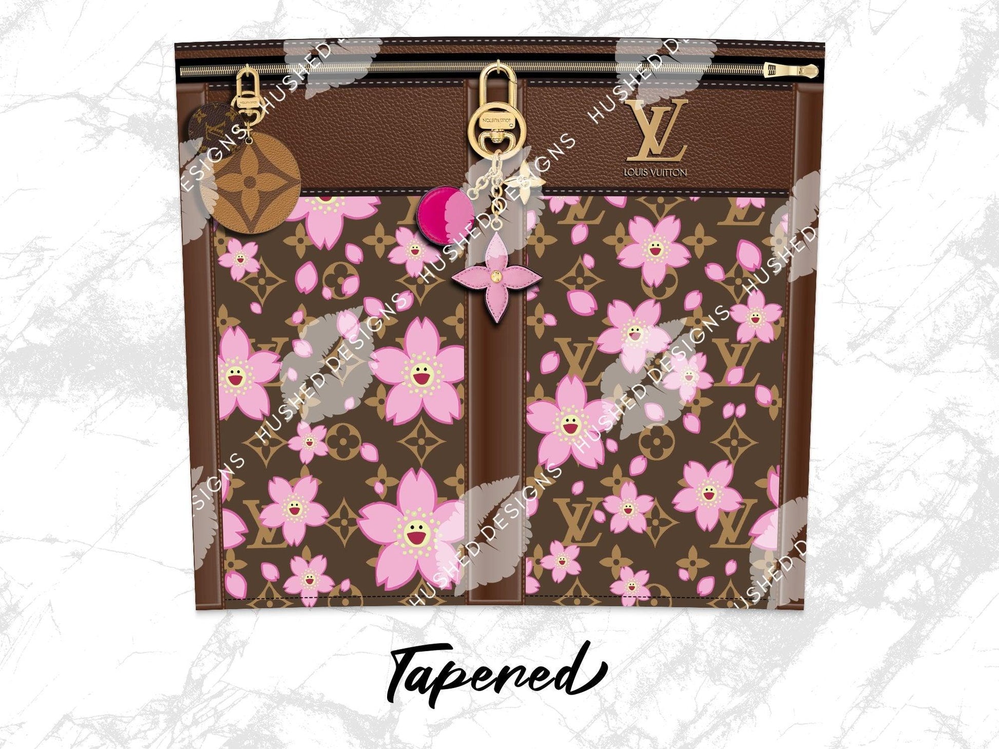 LV Brown Cherry Blossom Plain - Hushed Designs