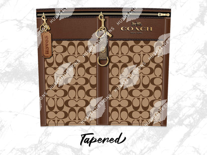 NY Coach Brown Monogram Plain - Hushed Designs