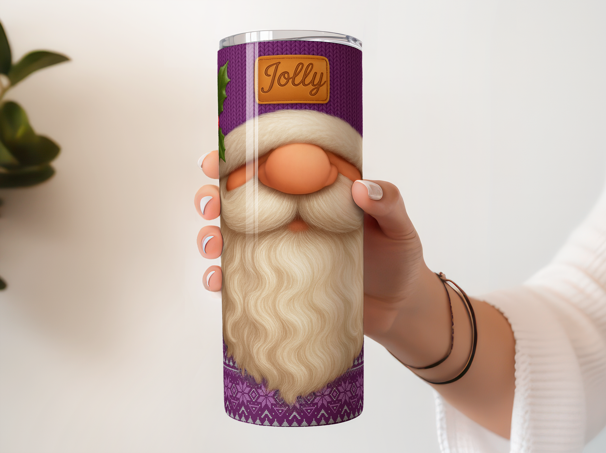Christmas Santa Tumbler, Insulated Coffee Mug, Holiday Themed Travel Cup, Festive Drinkware, Unique Gift for Christmas