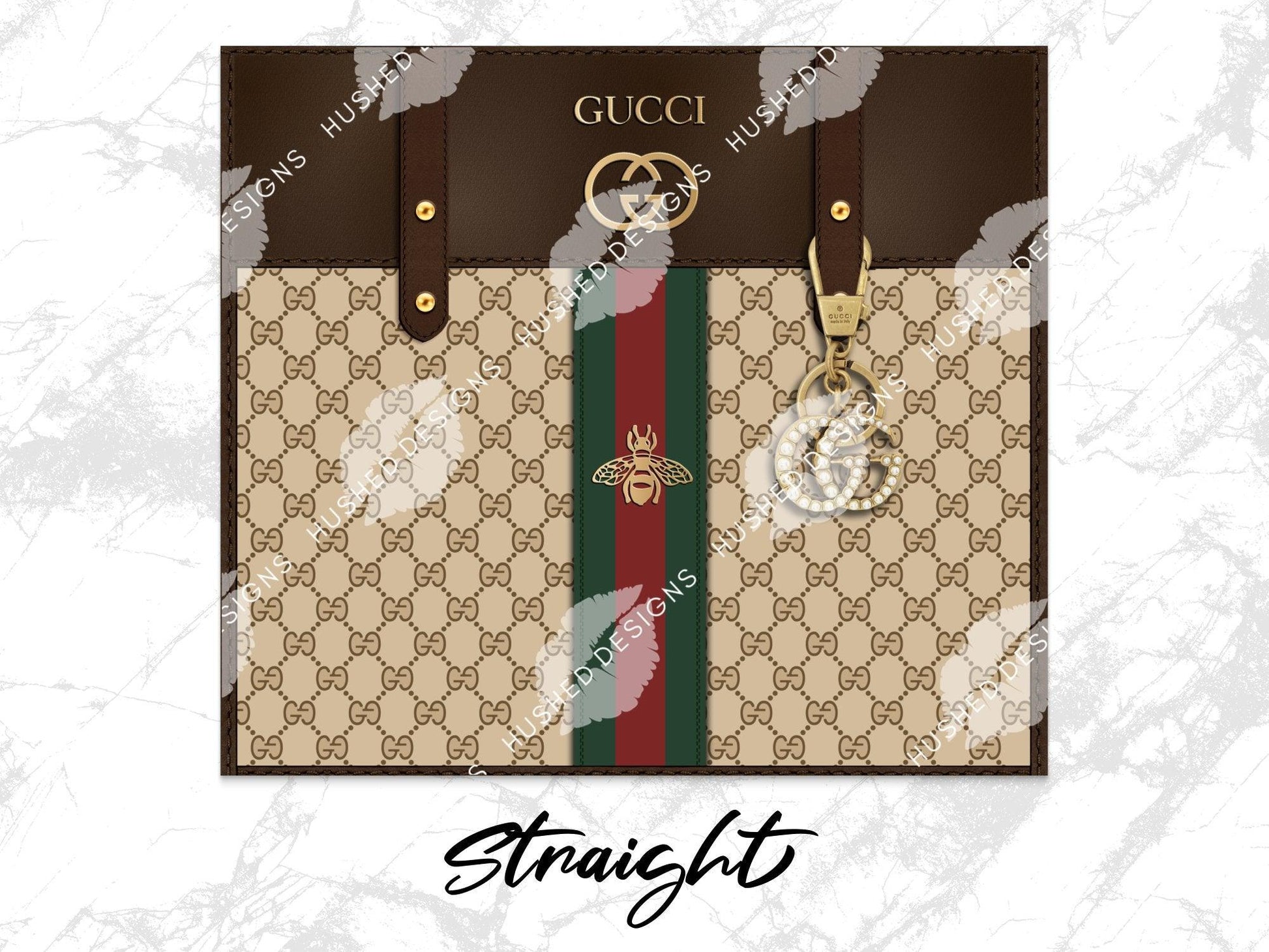 Gucci Dark Brown Monogram Plain - Hushed Designs