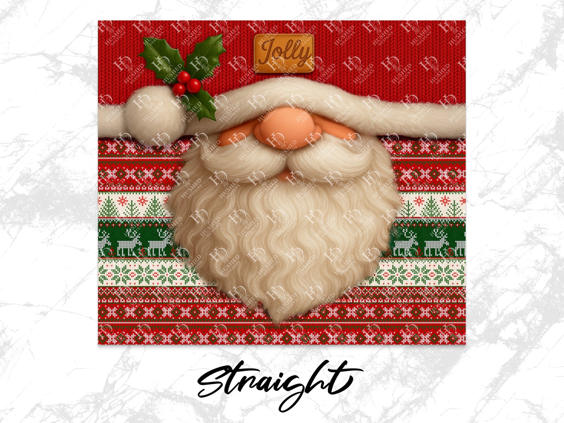 Christmas Santa Claus Face Mask, Holiday Reusable Fabric Mask, Festive Washable Face Covering, Adult Unisex Size, Red Green Pattern