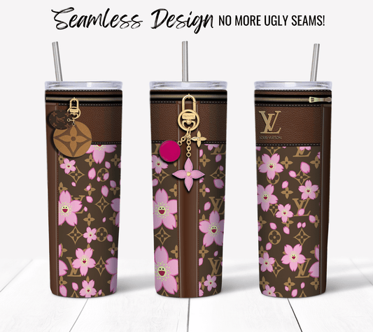 LV Brown Cherry Blossom Plain - Hushed Designs