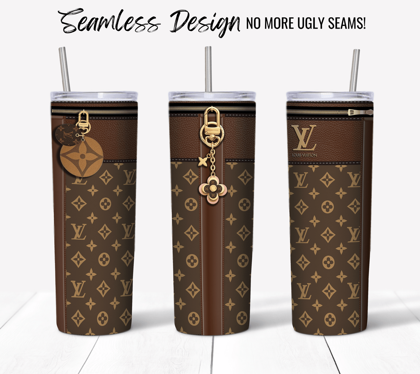 LV Brown Monogram Plain - Hushed Designs