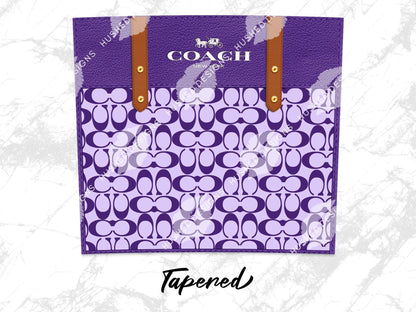 NY Coach Purple Monogram Plain - Hushed Designs