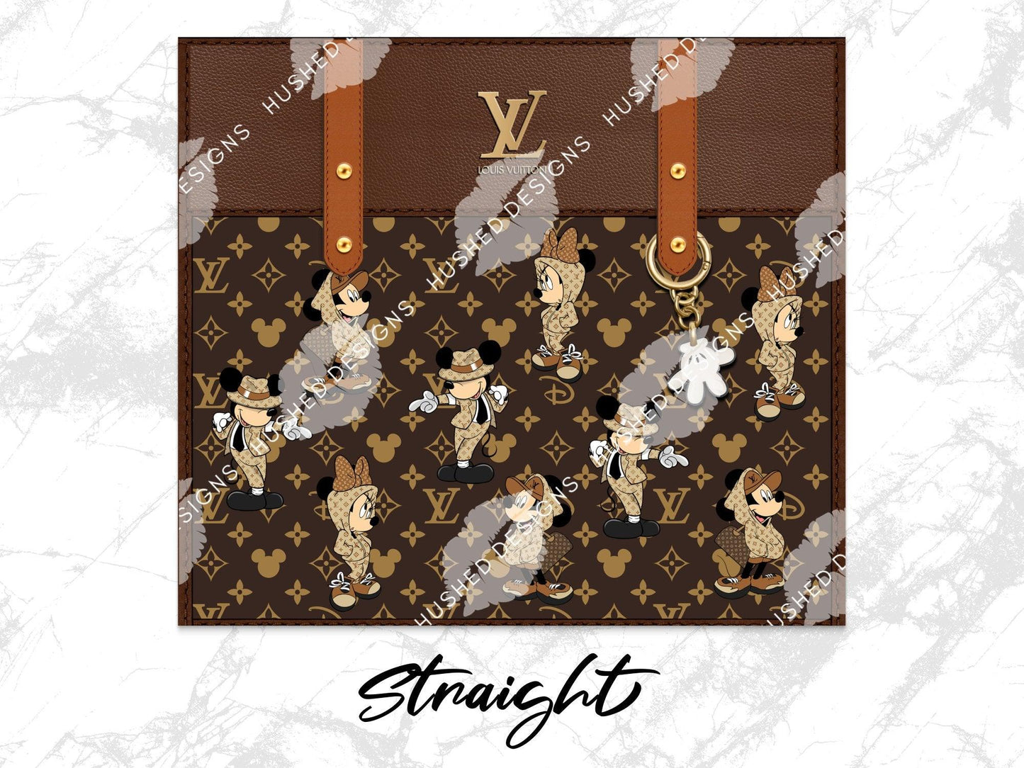 LV Brown Mickey & Minnie Plain - Hushed Designs