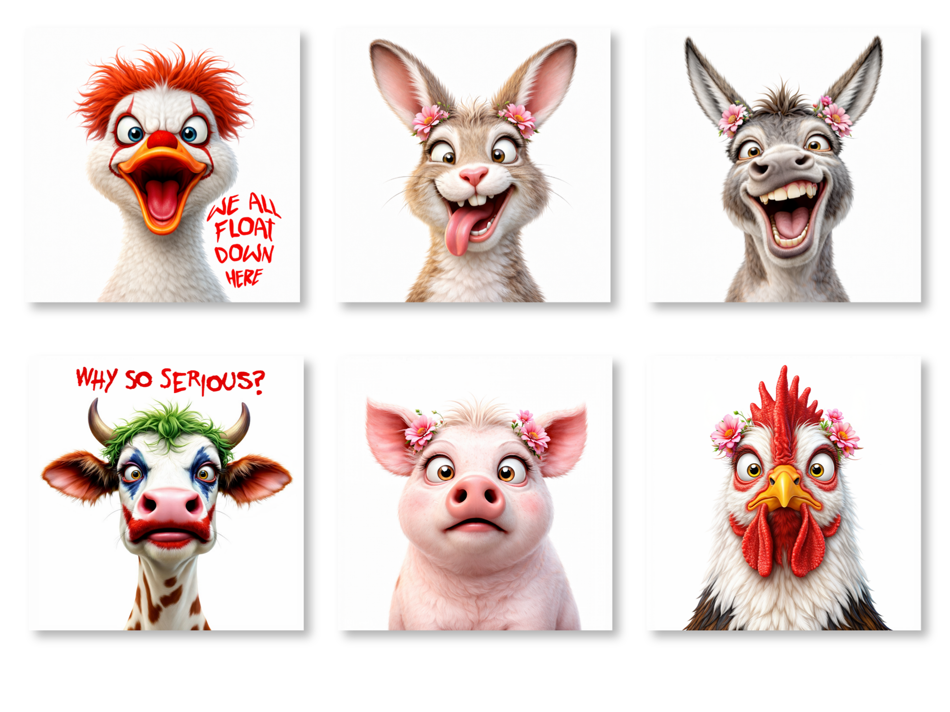 Funny Animals Expressive Faces Collection Home Decor product type