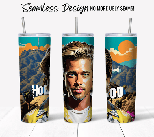 Brad Pitt Pop Art - Hushed Designs