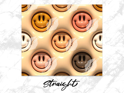 Retro Smiley Face 3D Puff - Hushed Designs