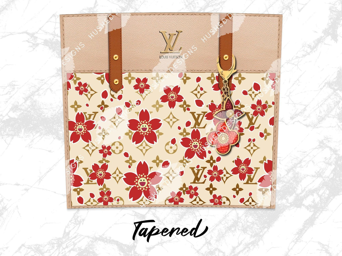 LV Beige Cherry Blossom Plain - Hushed Designs