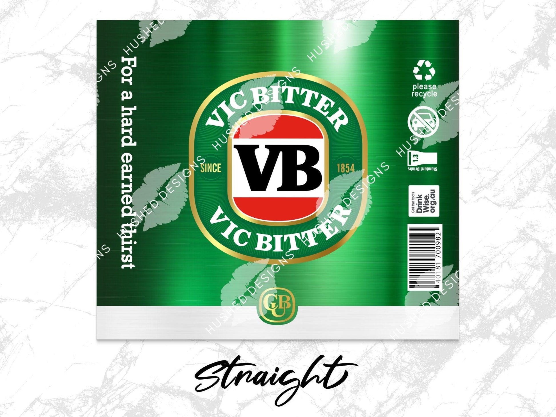 VB Beer Can - Hushed Designs