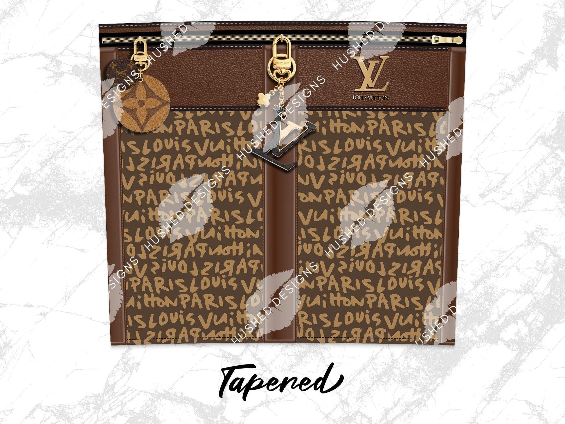 LV Brown Graffiti Monogram Plain - Hushed Designs