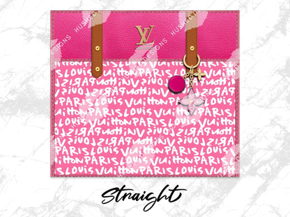 LV Pink Graffiti Monogram Plain - Hushed Designs